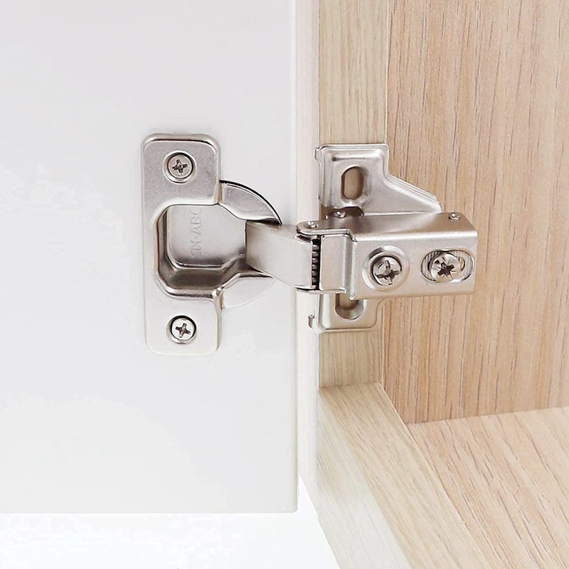 DecoBasics 5/8"" Overlay Full Overlay Soft Close Cabinet Hinges for Kitchen Cabinets (20 PCS)- 105 Face Frame Concealed Cabinet Door Hinge -3 Way Adjustability Matching Screw & Easy Installation - Image 3